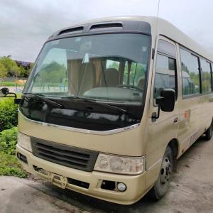 China 2nd Hand Toyota Coaster Bus City Shuttle 21 Passenger factory