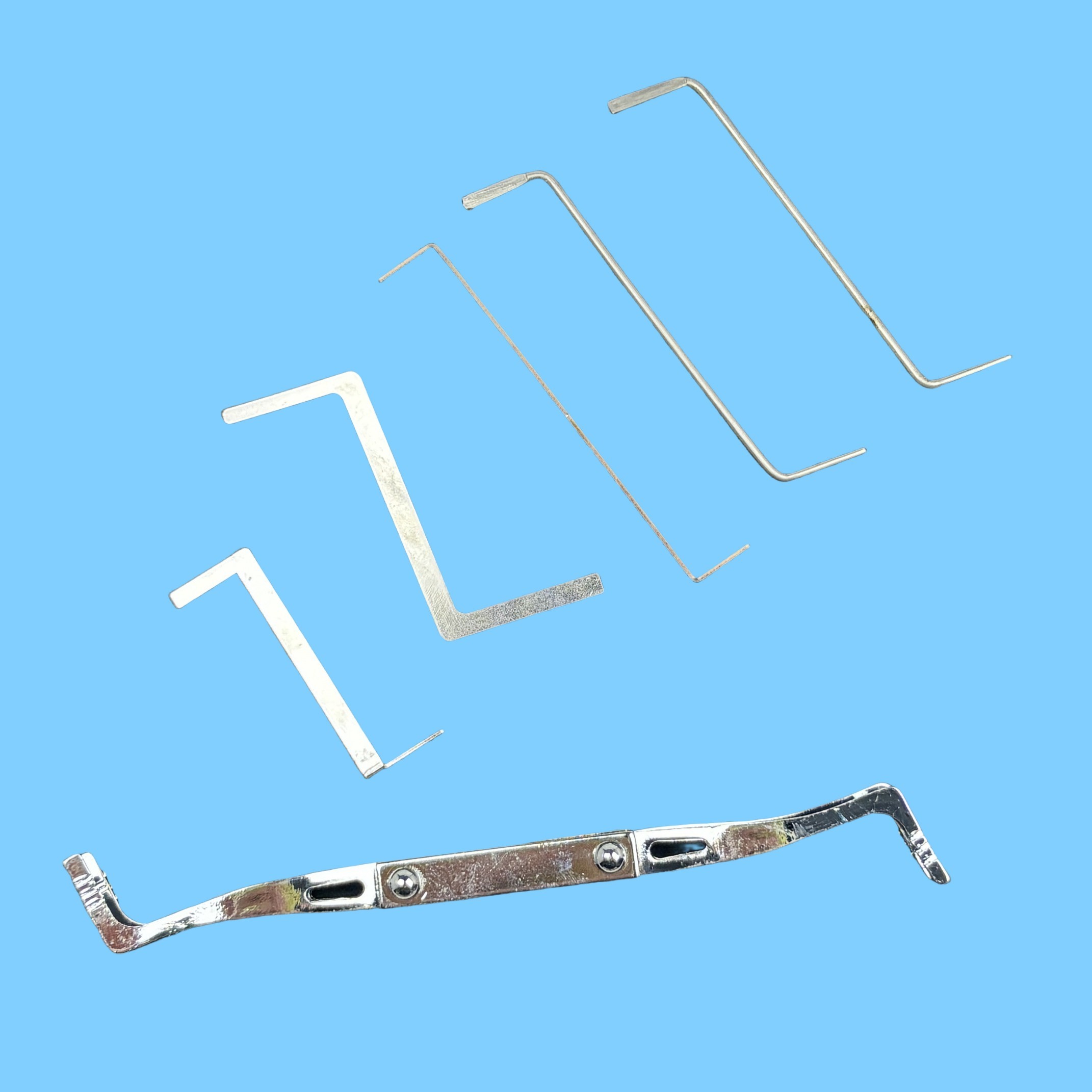 Sus304 Material Locksmithing Tools 24 Pcs Lockpick Set With Practice Lock