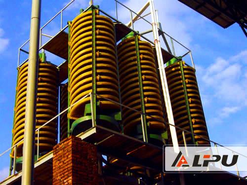 China High Performance Mining Spiral Chute Ore Dressing Plant For Gravity Separation factory
