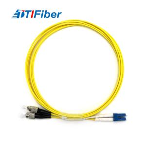 China Single Mode Duplex FC-LC SM DX Fiber Optic Patch Cord PVC Jacket factory