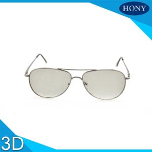 China Cinema Metal Frame Passive 3D Glasses Washable Free Scratch Circular Polarized Lens factory