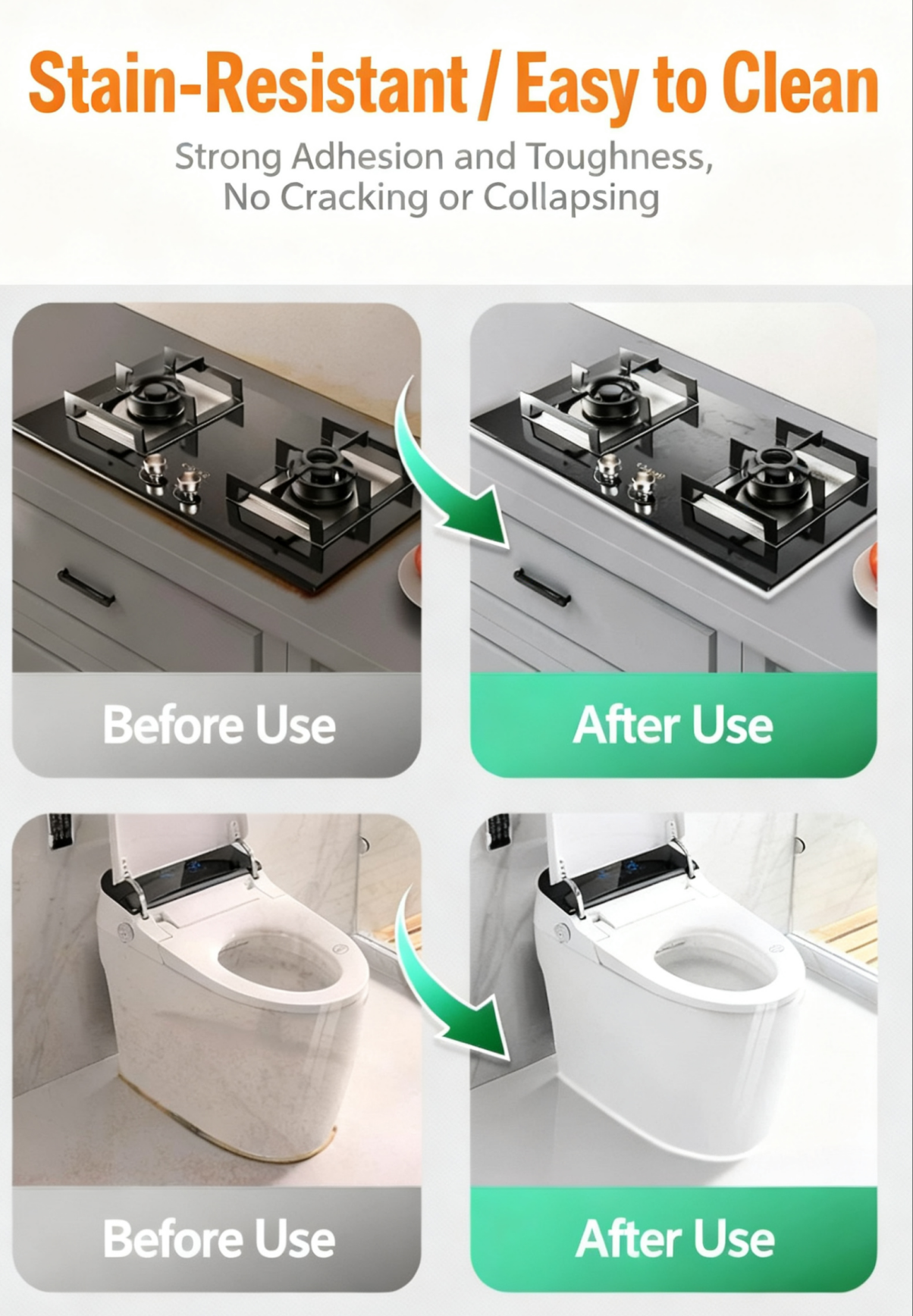 Anti-Mildew Neutral Cure Sealant for Bathroom & Kitchen