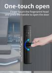 Zinc Alloy Electronic Code Door Lock Tempered Glass Apartment Smart Door Lock