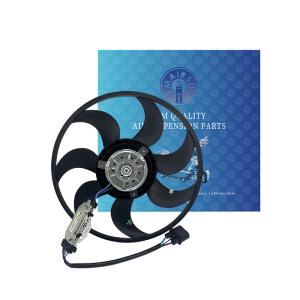 China Efficiency Rubber Steel Aluminum Cooling Fan Assembly / For Volkswagen Touareg Radiator factory