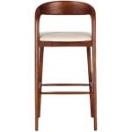 Modern Italian Solid Wood Dining Bar Stool High Chair Bistro Bar Chair with End