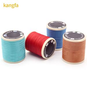 China 30g 0.6mm High Strength Cored For Leather Sewing 70m Polyester bonded Round Waxed thread factory