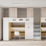 Non-Slip Silent Storage Ladder And Thick Guardrail 4600*900*2120 Apartment Bed