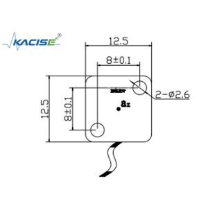 Automobi Uniaxial Accelerometer Sensor Module High G Value / Bandwidth