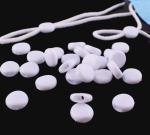 Black Plastic Cord Stopper For Masks Adjusted Size European Standard Eco