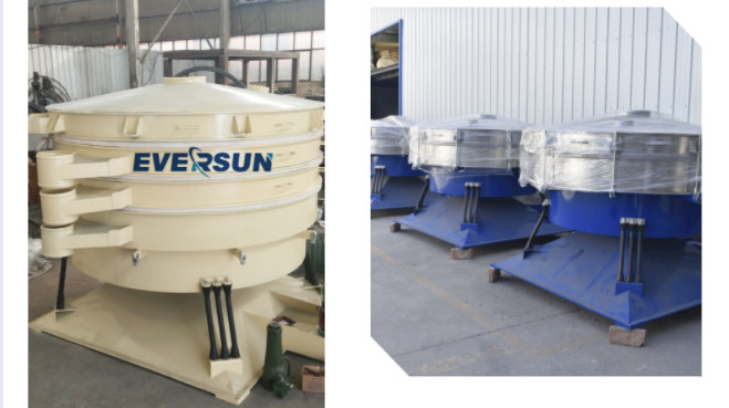 Food And Spices Circular Sifting Machine Tumbler Screening Machine 2 - 500 Mesh Size