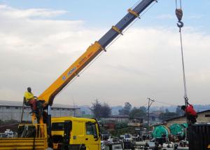 China 14 Ton vehicle mounted crane Telescopic Boom Driven By Hydraulic , 35 T.M factory