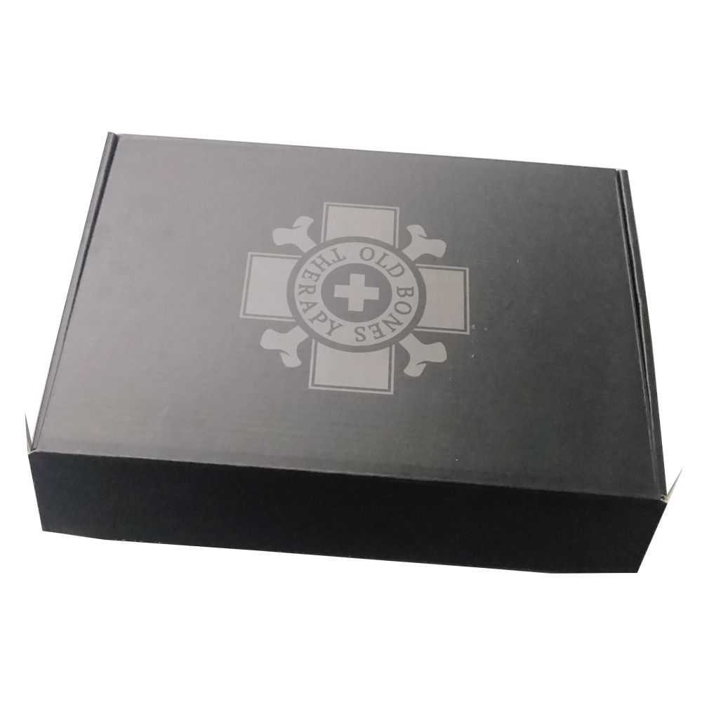 Custom Black Clothing Rigid Cardboard Corrugated Boxes For Packaging