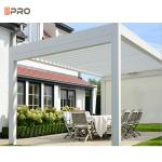 Solar Backyard Sunshade Louvre Gazebo Pergola 4x4m Waterproof