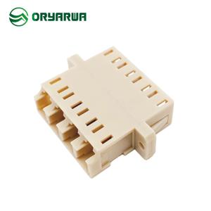 China Welded Asymmetric Structure LC Quad Fiber Optic Adaptor factory