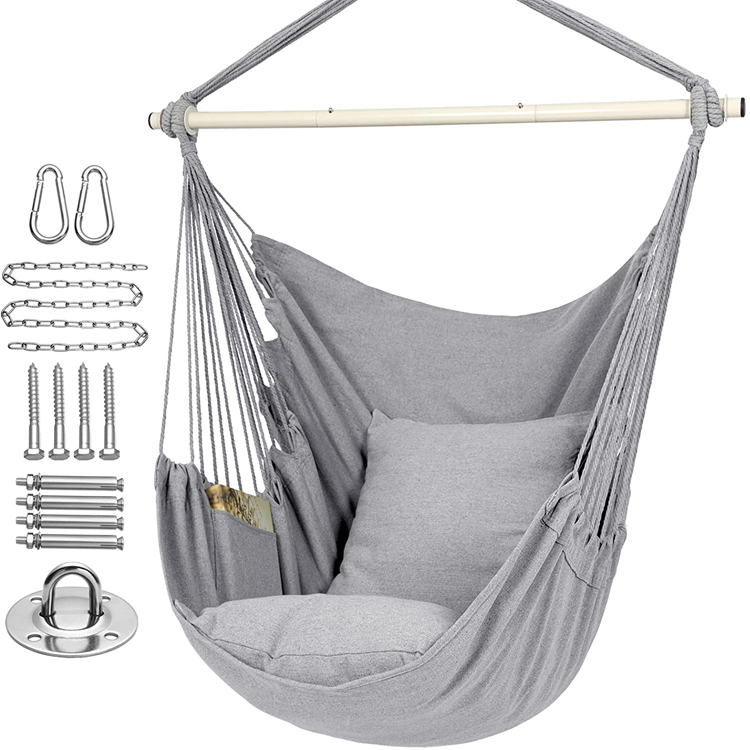 Park Outdoor Garden Camping Patio Folding Portable Cotton Hanging Rope Hammock Swing Chair