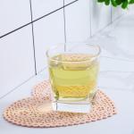 Heart Hollow Out PVC Heat Resistant Table Mats Plate Bowl Coaster