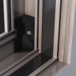 Aluminum Slim Casement Windows with 304 Stainless Steel Mesh