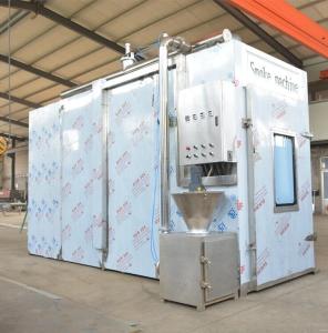 China 380v Meat Smoking Machine PLC 100kg Batch Industrial Smoke House Oven factory