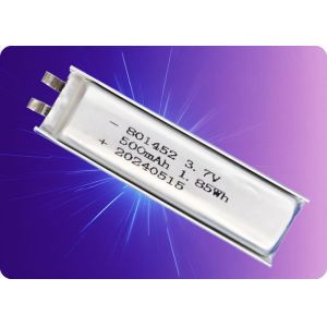 3.7V 515mAh Lithium Polymer Battery 500 Cycles 1C Discharge