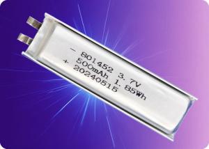 China OiD801452-515 3.7V 515mAh 1C Discharge 500 Cycles Lithium Polymer Battery factory