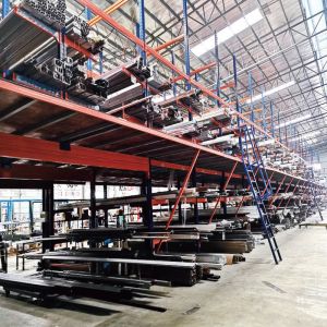 A59: Mezzanine Racking Supported By Cantilever Rack, Cantilever Mezzanine Rack