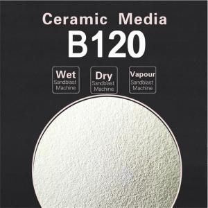 China ZrO2 60-65% Ceramic Bead Blasting B120 B150 B170 Ceramic Blasting Media factory