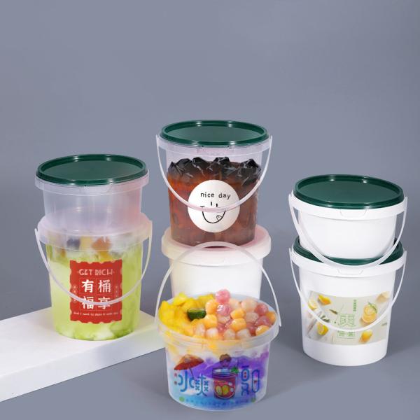 Customrized Logo 350ml 500ml 700ml Disposable PP Plastic Round Food Bowl with
