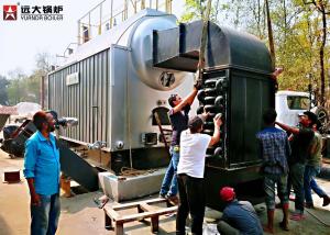 China 1T / Hour Wood Fired Steam Boiler Running For Dry Cleaning Machine factory