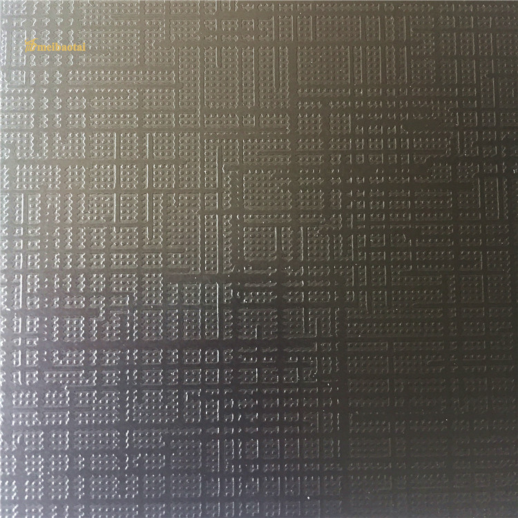 Anti Finger Print Pvd Black Etched Stainless Steel Sheet For Door Decorate