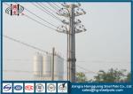 Steel Power Transmission Octagonal Street Light Pole Q345 Anti Corrosive