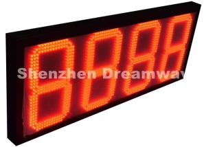 China 8888 Outdoor LED Signs for Gas Station with Red 12&quot; Size Meanwell Power Supply factory
