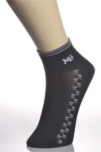 China Organic Cotton Grey / Black Nylon Running Socks With OEM Service factory