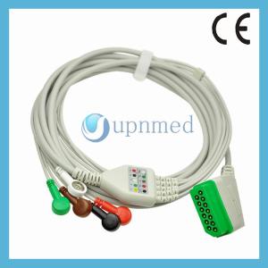 China Nihon Kohden ECG Cable,5 lead ECG Cable,snap,IEC factory