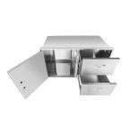 Indoor Stainless Steel Kitchen Cabinets ISO9001 OEM ODM