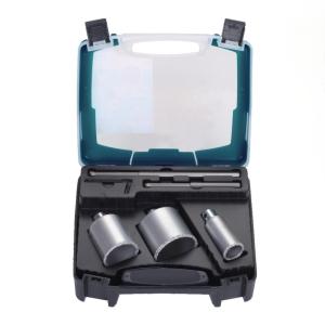 China 5PC Tungsten Carbide Gritted With Mandrel Hole Saw Kit A3 Steel factory