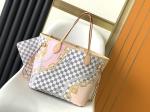 Tahiti Limited Custom Branded Bags Checkered Louis Vuitton Neverfull MM
