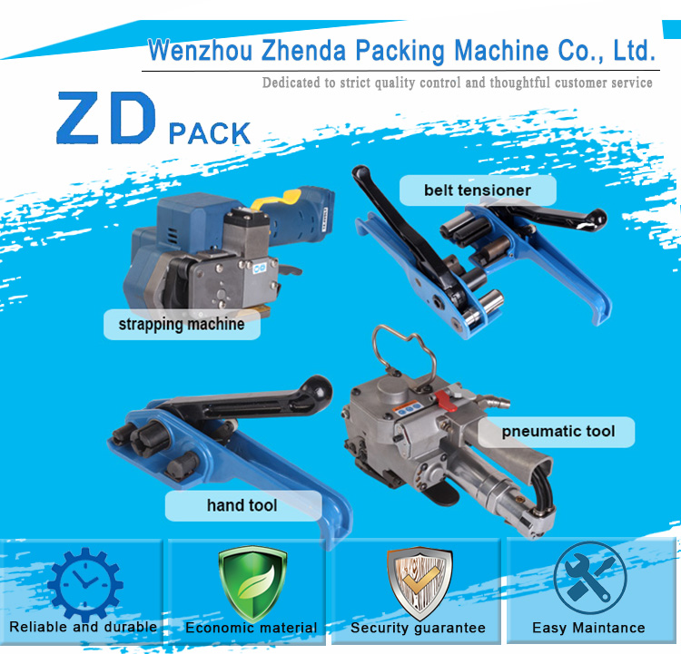Friction 14.4v High Tension Force Battery Powered Plastic Strapping Tool Electric Packing Machine