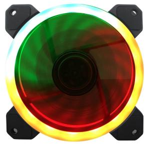China 12v rgb light water cooling fan for colorful control system 120mm fan factory