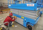 12M JHC Mechanical Scissor Lift Machine , Personnel Scissor Lift Cost Effective