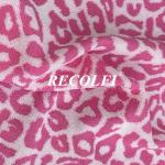 135cm Leopard Prining Activewear Knit Fabric Sustainable Swim Towelling Fabric