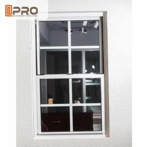 China Thermal Break Aluminum Sash Windows Customized Size With Insulated Double Glass factory