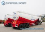 White Durable Heavy Duty Dry Bulk Tanker Trailer High Capacity