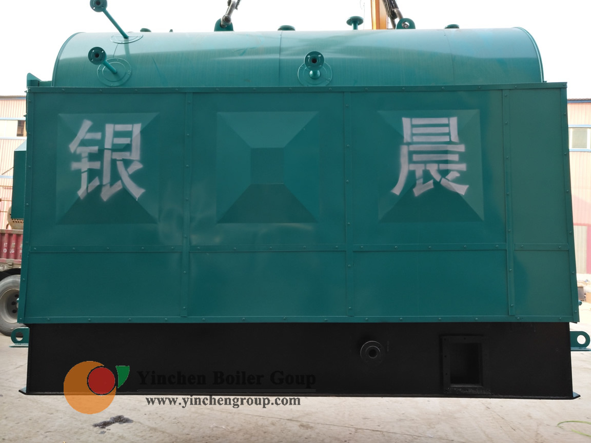 DZL 1-20 t/h steam temperature 184-194C horizontal there return water and fire tube chain grate coal powered boiler