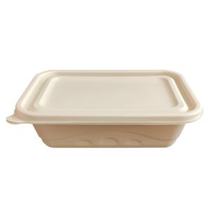 China 650ML corn starch tableware biodegradable take out containers For Fast Food Shops factory