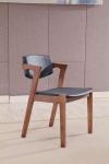 Modern Design Ash Wood Hotel Pu Leather Dining Room Chair