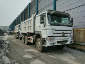 China 10 Wheel 371HP 20 Cubic Meters Sinotruk HOWO Tipper Iron Material White Color on sale