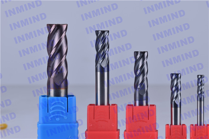 10*R2.0 AOL 75mm Corner Radius end mill upto HRC65 4 Flute high hardness R2.0 Corner SiN Coating