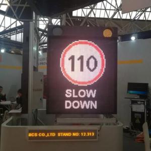 China IP56 Solar warning LED Road Sign Board Illuminated energy saving factory