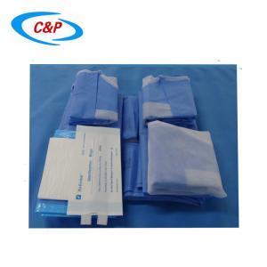 China Disposable Nonwoven Surgical Casarean Drape Pack with EO Sterile For Medical Consumables factory