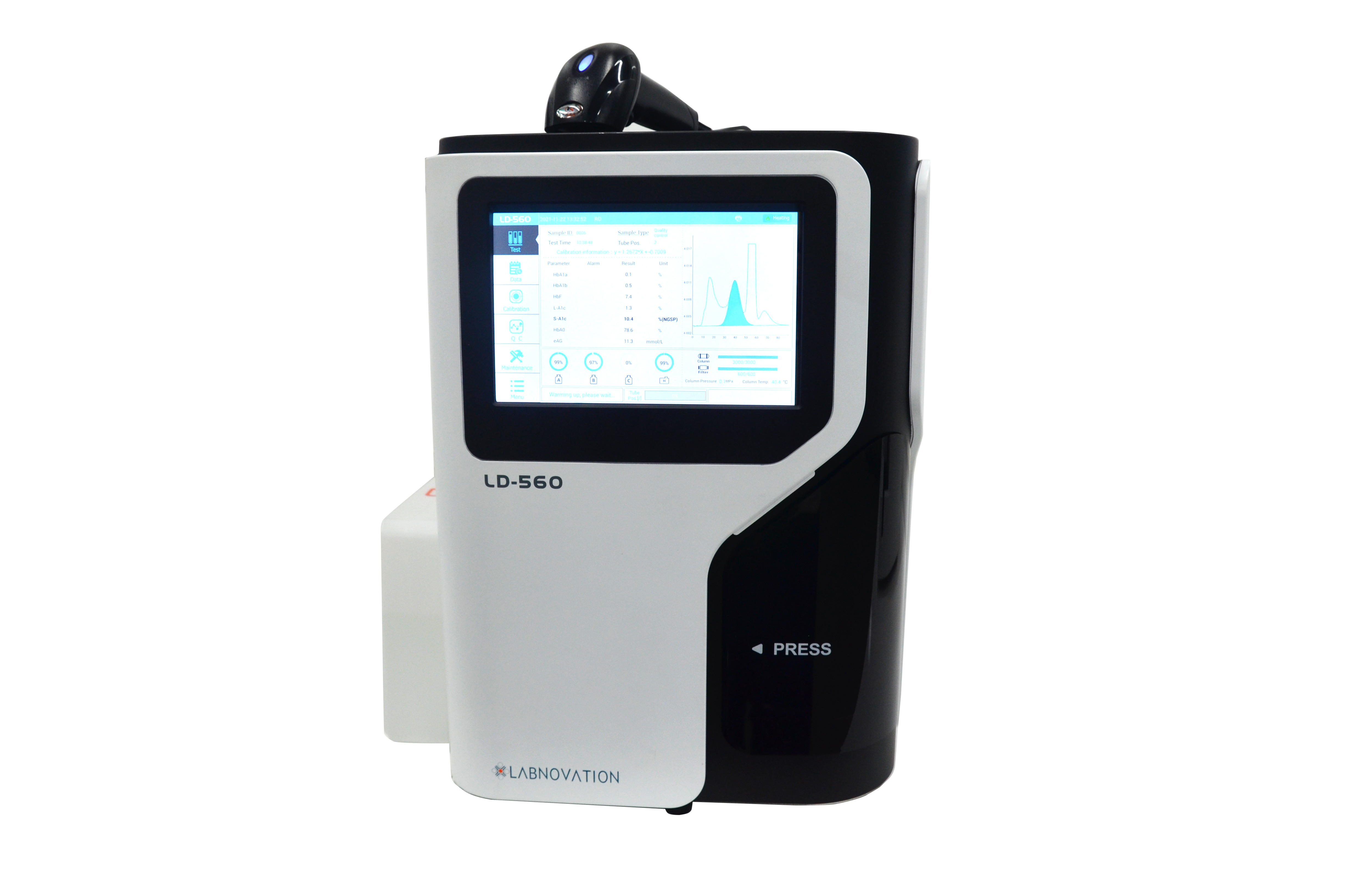 World Famous HPLC Principle High Quality Automated HbA1c Analyzer For Diabetes Diagnosis